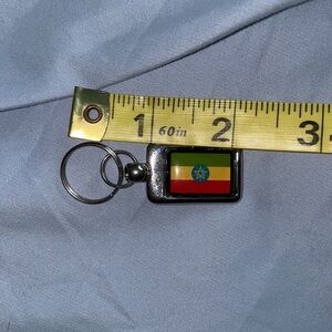Ethiopia flag keychain Africa